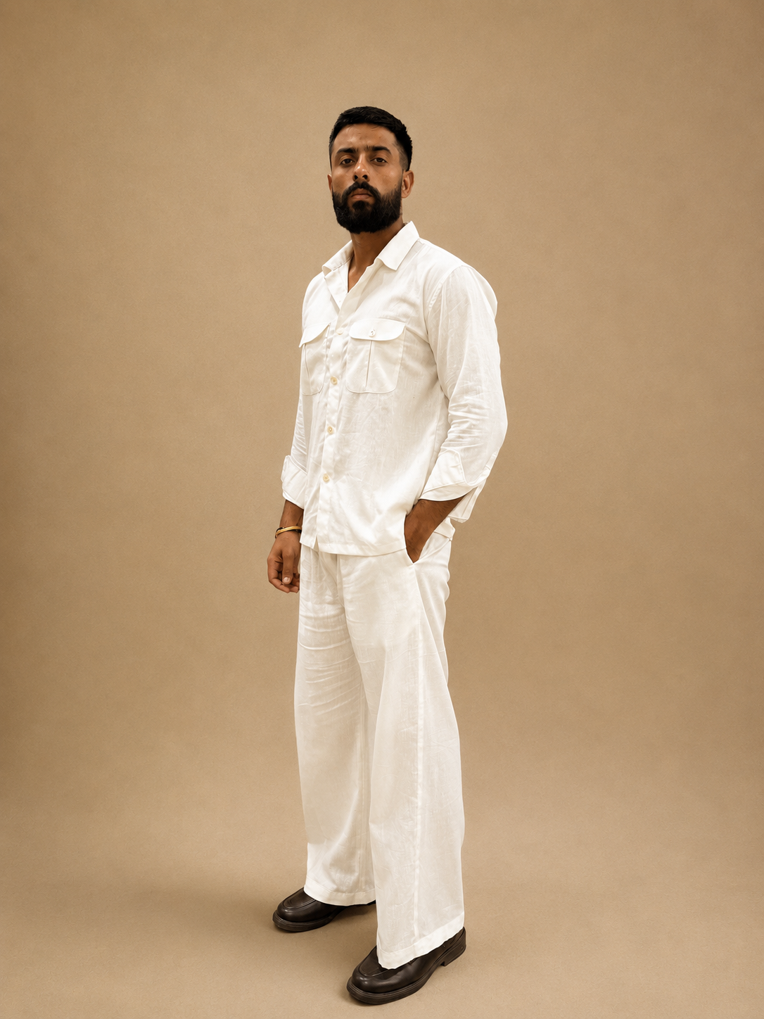 Linen Co-ord Sets - White